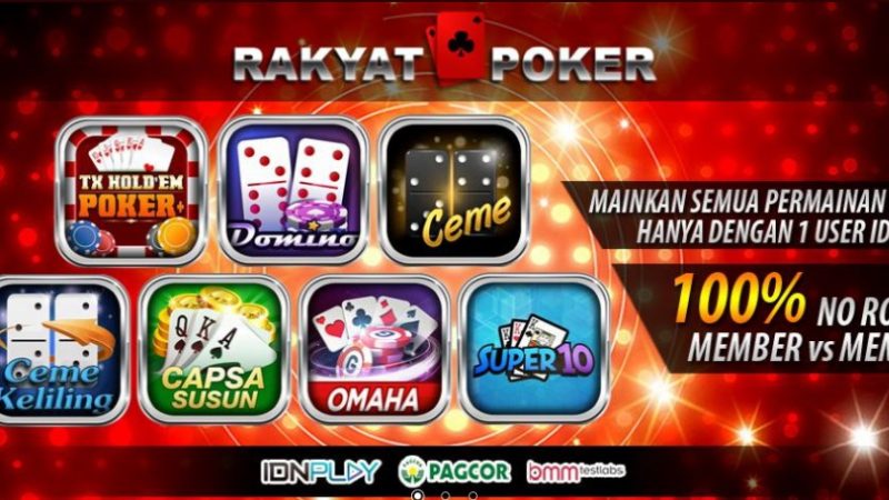 Rakyatpoker Agen Judi Poker Online Terbesar